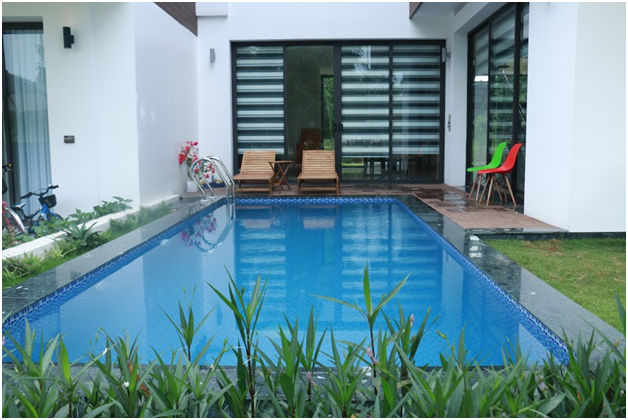 Gạch mosaic màu xanh dương