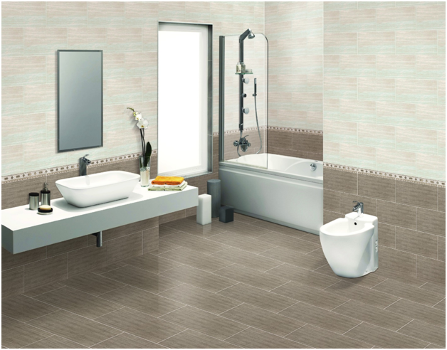 Nhà tắm sử dụng gạch ốp Viglacera Ceramic