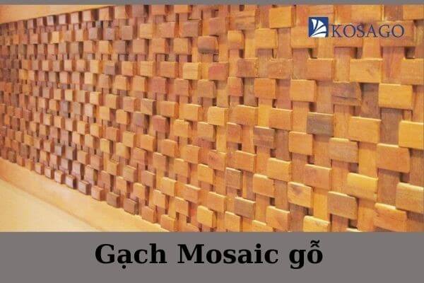 phân loại gạch mosaic gỗ
