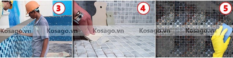 Hướng dẫn ốp lát gạch mosaic BV007 Hướng dẫn ốp lát gạch mosaic BV007