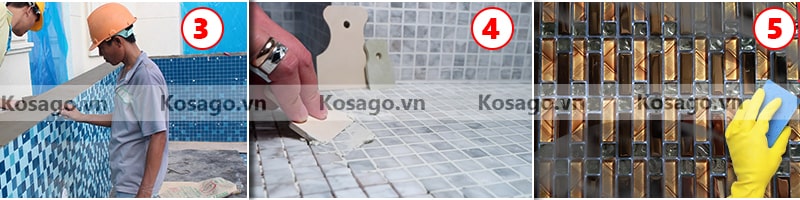 Hướng dẫn ốp lát mẫu gạch BV019 Hướng dẫn thi công mẫu gạch BV019