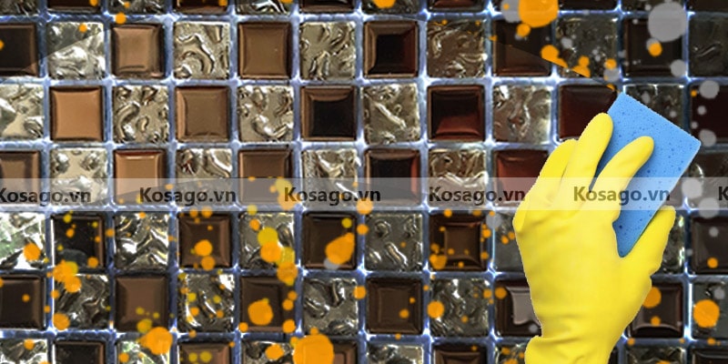 Đặc điểm nổi bật của gạch mosaic trang trí BV020 Đặc điểm gạch mosaic trang trí BV020 dễ vệ sinh
