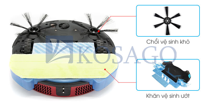 Robot hút bụi lau sàn nhà A360