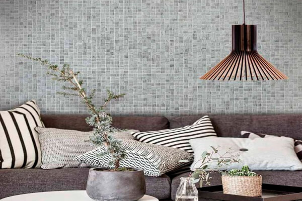 mẫu gạch mosaic ốp tường phòng khách đẹp