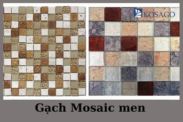 phân loại gạch mosaic men