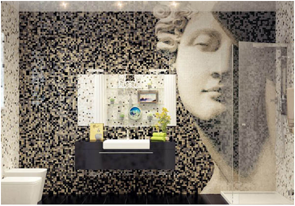 Gạch mosaic thủy tinh cho nhà tắm: Gạch mosaic thủy tinh cho nhà tắm sẽ giúp tăng thêm sự sang trọng, tinh tế cho không gian nhà tắm của bạn. Với độ bóng, sáng cao, gạch mosaic thủy tinh cho nhà tắm tạo ra những hình ảnh độc đáo, tinh tế giúp bạn có được cảm giác thư giãn, thở phào trong một không gian yên tĩnh. Hãy để chúng tôi giúp bạn lựa chọn sản phẩm phù hợp để tăng thêm giá trị cho không gian sống của bạn.