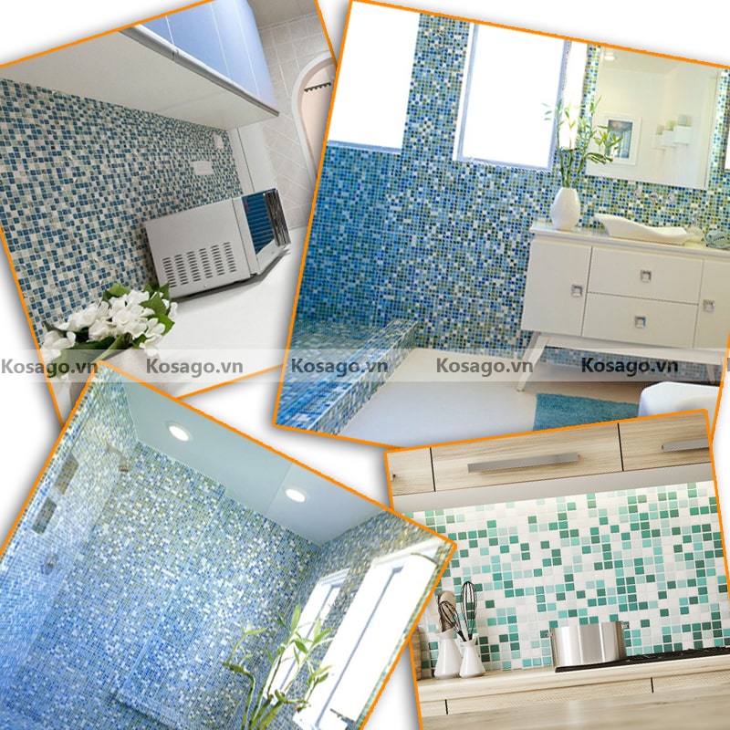 Ứng dụng gạch mosaic BV003 Ứng dụng gạch mosaic BV003