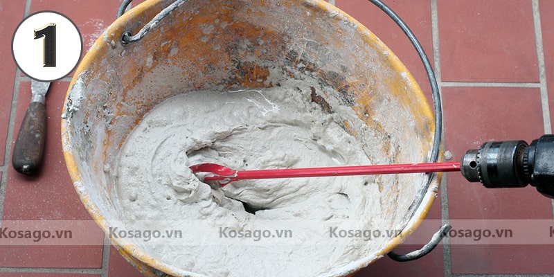 Bước 1:Chuẩn bị các dụng cụ để thi công Bước 1:Chuẩn bị các dụng cụ để thi công