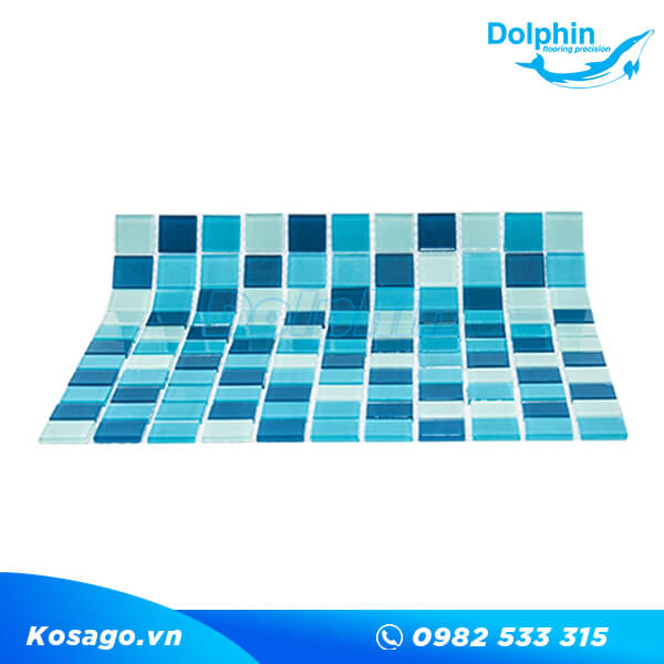 Gạch mosaic xanh dương
