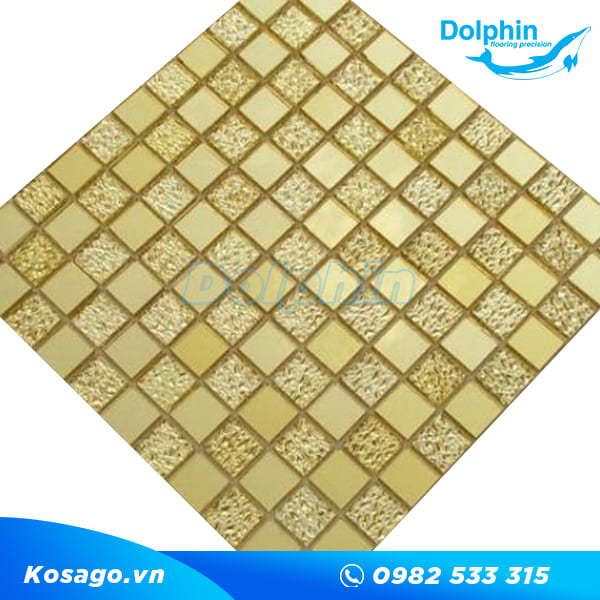 Gạch Mosaic vàng ánh kim - 2